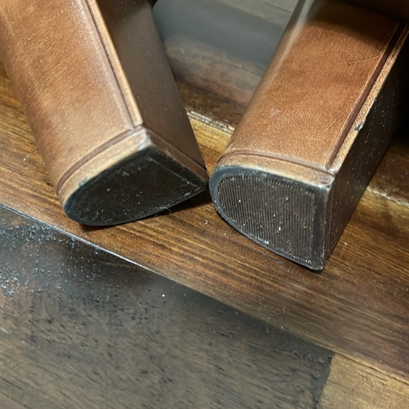 NNB sblock heel tan brown strappy leather platform shoes size 7 - Picture 11 of 16